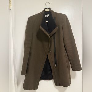 Calvin Klein Olive Green Wool Jacket Size 4